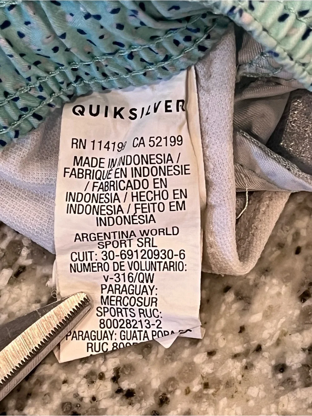 Quiksilver Swim Trunks Men’s Small 30x6.5 Volley Board  Lined Blue Pink
